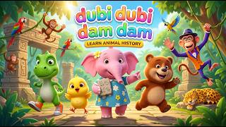 Download lagu Dubi Dubi Dam Dam  Learn Animal History! 📜🐾 Ancient Jungle Songs & Kids Rhymes🎵 mp3