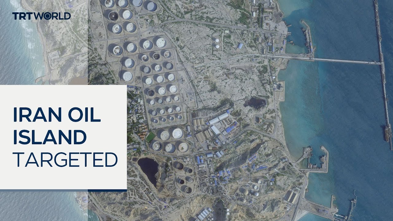 Video | Iran’s main oil export hub Kharg Island under threat