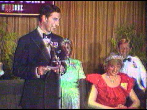 Princess Diana and Prince Charles joking about their recent marriage