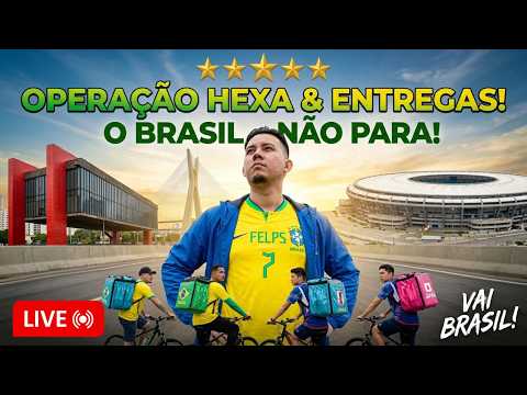 🔴 LIVE | ENTREGAS DE BIKE EM SÃO PAULO PÓS VITORIA DO BRASIL | FELPSTKS #162