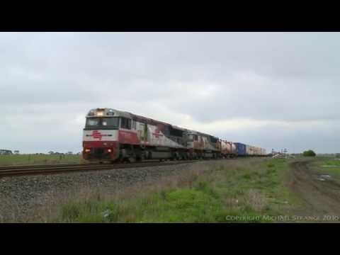 SCT Freight Train At Gheringhap Loop - PoathTV Australian Trains & Railways