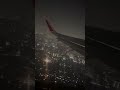 Beautiful Night Flight Airplane Flight Takeoff Travel Night Airplane Shorts