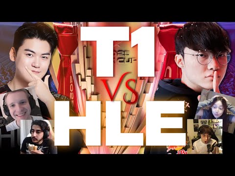T1 is back | Streamers react to T1 vs HLE LCK CUP 2026