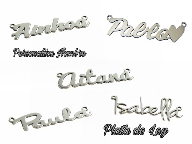 Vídeo relacionado con MAPIMANIA - Collar nombre personalizado Nicole mujer en acero inoxidable color plata, regalo cumpleaños original, collares personalizados
