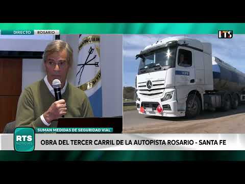AVANZA EL TERCER CARRIL EN LA AUTOPISTA | Refuerzan seguridad vial entre Santa Fe y Rosario