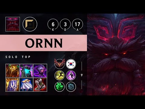 Ornn Top vs Renekton - KR Grandmaster Patch 25.08