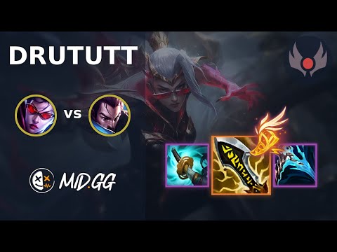MID.GG: [ drututt ] Vayne TOP vs Yasuo | EUW GRANDMASTER | LOL Season 2025