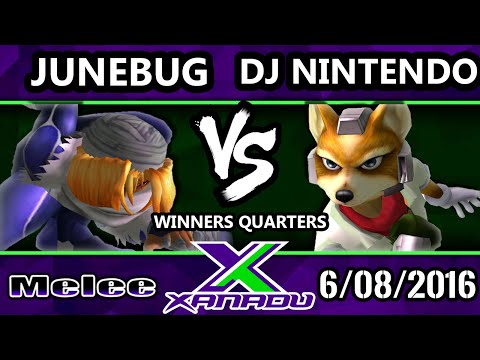 S@X 153 SSBM Winners Quarters - DJ Nintendo (Fox) Vs. Junebug (Sheik)