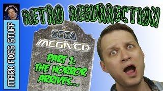 Pt 1: Smashed Sega MegaCD Retro Resurrection - Can we fix it? SegaCD