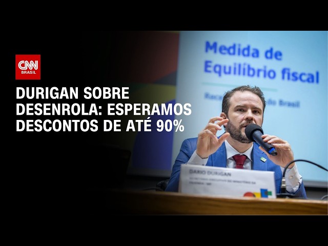 Durigan diz que descontos para beneficiários do Desenrola 2.0 podem chegar a 90%  | CNN 360°