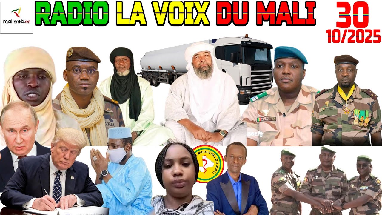 La Revue de Presse de la RADIO LA VOIX DU MALI du 30 Octobre 2025