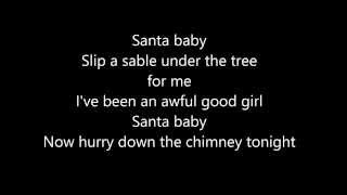 Ariana Grande &amp; Liz Gillies - Santa Baby (Lyrics on Screen)