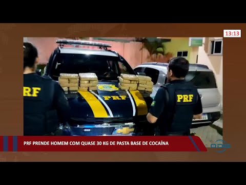 PRF prende homem com quase 30kg de pasta base de cocaína 21 02 2022