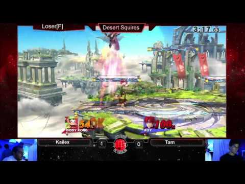 Desert Squires SSB4: Kailex (Diddy Kong, Sheik) vs Tam (Roy, Ike) - LF