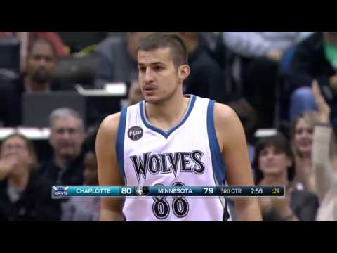 Nemanja Bjelica vs Charlotte Hornets 10.11.2015 (13Pts)
