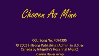Chosen As Mine by Joanna Haverkamp (Hillsong)