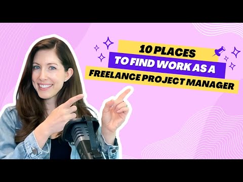 10 places to find work as a freelance project manager - YouTube