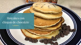 Hotcakes con chispas de chocolate