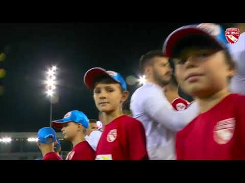 Die Einlaufkinder des FC Thun Berner Oberland