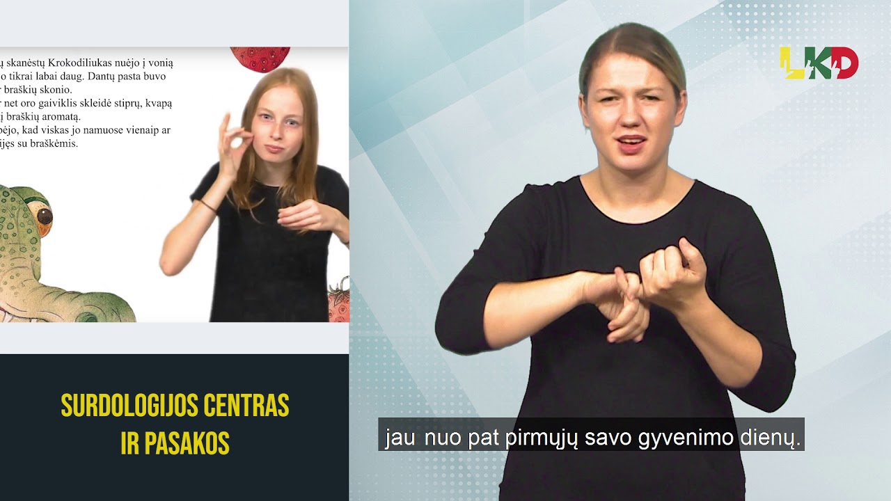 Surdologijos centras parengė pasakas vaikams gestų kalba!