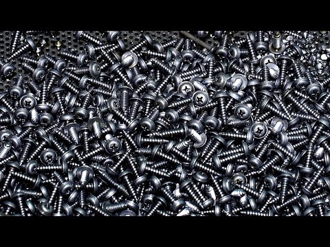 Millions a Day! Mass Screw Production Process in China.