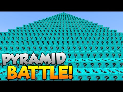 1v1v1 DIAMOND LUCKY BLOCKS PYRAMID BATTLE! - Minecraft Mods