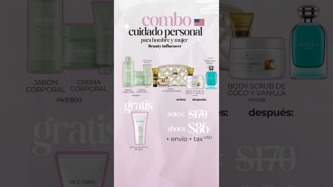 🚨 Super ofertas en este COMBO CUIDADO PERSONAL 👌.10 productos por tan  sólo 86$ 🔥. Escríbeme 🤳