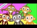 детские стишки: Five Little Monkeys | Learn Russian with ...