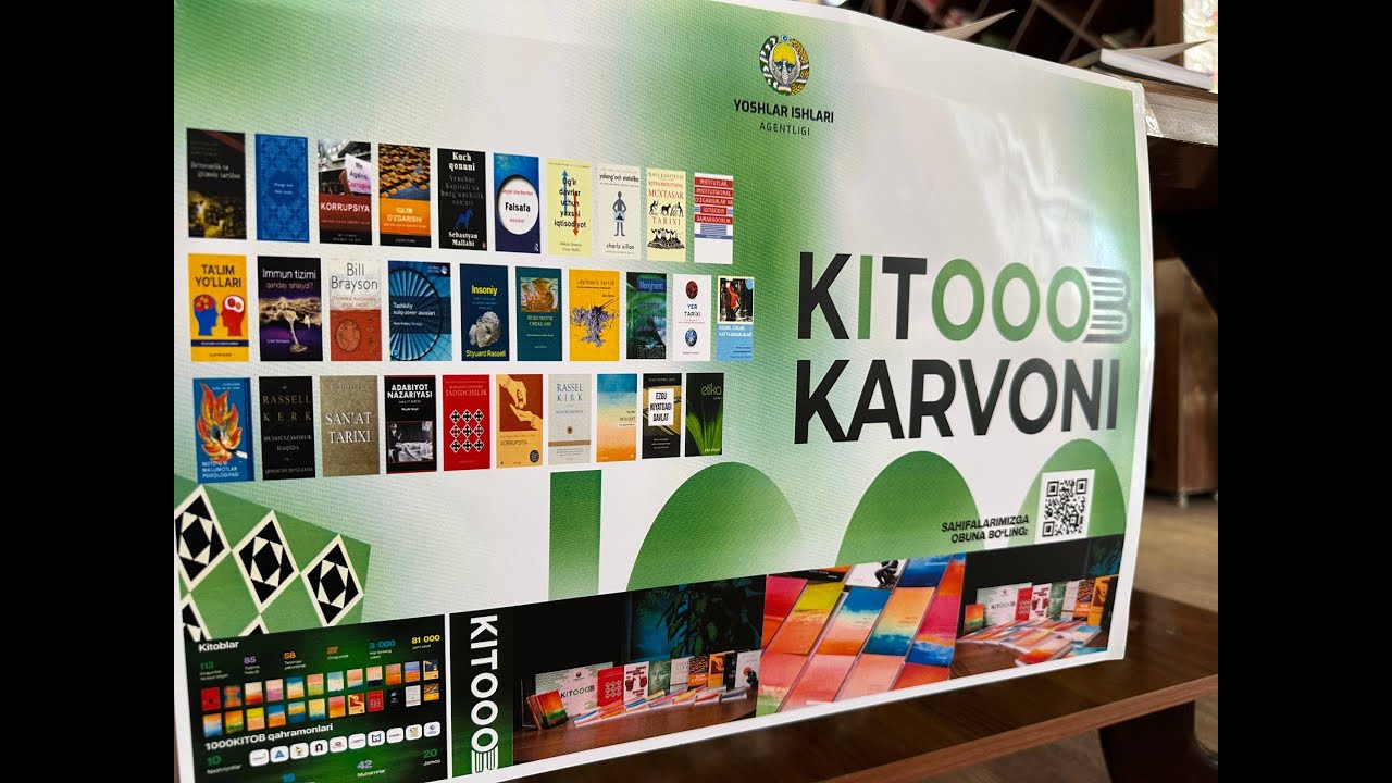 “Yoshlar uchun ming kitob” loyihasi doirasidagi “Kitob karvoni” Qo‘shko‘pir tumaniga yetib keldi.
