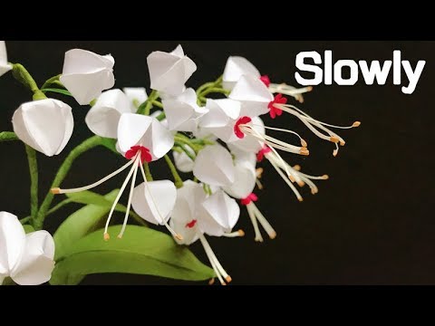 ABC TV | How To Make Bleeding Heart Vine Paper Flower With Shape Punch (Slowly) - Craft Tutorial