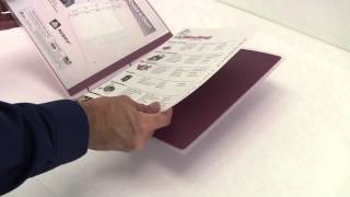 Avery Half Inch Burgandy Flexi View Binder Demo