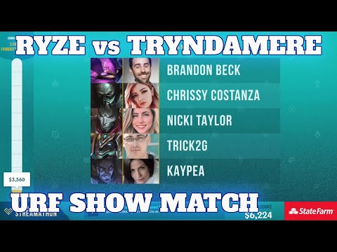 Ryze vs Tryndamere - URF Show Match  | 2020 Mid Season Streamathon