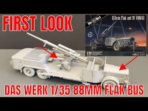 New Release Das Werk 1/35 Vomag  88mm Flak auf 9t ,  Artillery Flak Bus