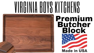 Virginia Boys Kitchens Cutting Board: Black Walnut Butcher Block