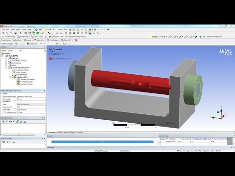 ANSYS 15 Tutorial - Frictional Contact & Bolt Pretension