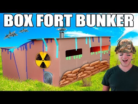 100% INDESTRUCTIBLE BOX FORT BUNKER!! 📦💥 Video