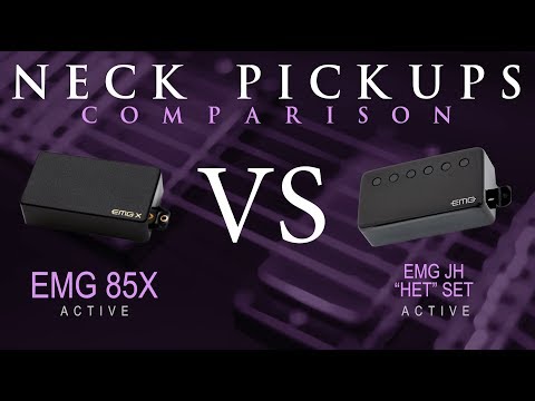 EMG 85X vs EMG JH "HET" SET - Active NECK Pickup Guitar Comparison / Demo