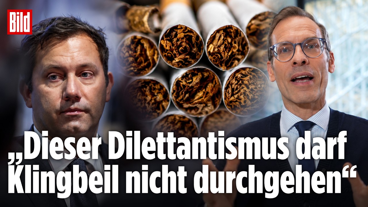 BANANENREPUBLIK? Abrechnung mit Klingbeils Tabaksteuer-Chaos | Kommentar vom BILD-Politikchef