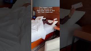 Because why am I rushed to leave but I can’t check in earlier without paying extra?