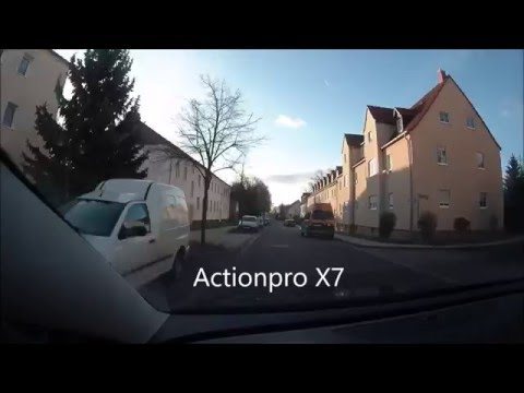 Actioncam Vergleich Actionpro X7 vs Go Pro Hero 4 Silver leider Stummfilm wegen GEMA