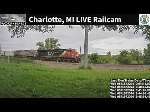 Charlotte, Michigan Live Railcam #steelhighway