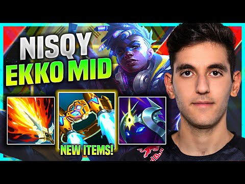 NISQY PICKS EKKO WITH NEW ITEM HEXTECH ROCKETBELT! C9 Nisqy Plays Ekko MID vs Orianna | Preseason 11