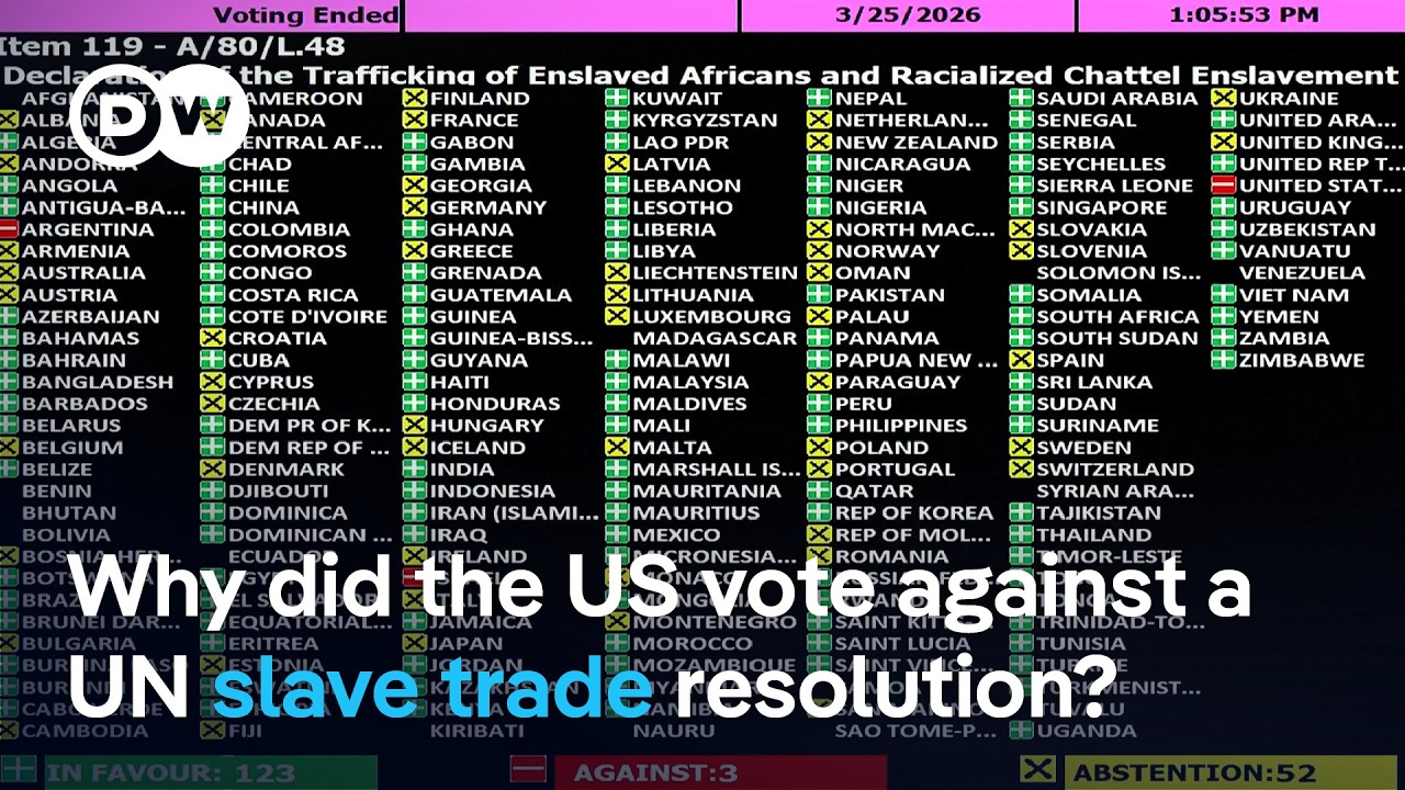 United Nations declares slave trade 'gravest crime against humanity' | DW News