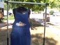 Disney Store Blue Denim Jean Winnie The Pooh Dress Women S Size M Used 2D