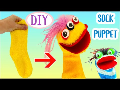 How to Make an Easy No Sew DIY Sock Puppet with Fizzy