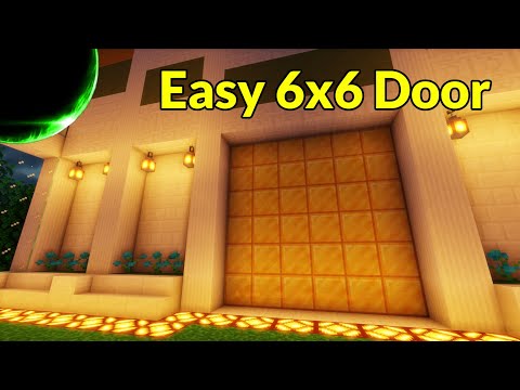 ZennsWorld - Easy 6x6 Redstone Door (Java Edition, 1.20.1 and Down) | Minecraft Redstone Engineering Tutorial