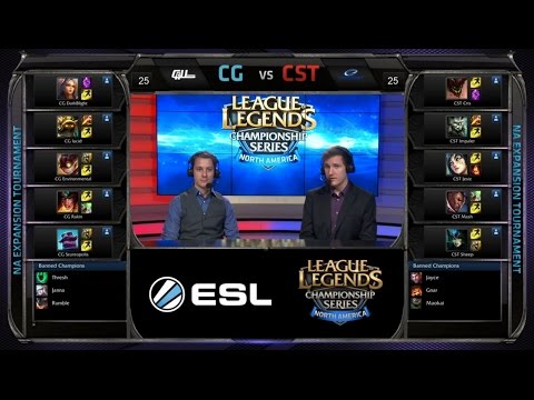 NA LCS Expansion CST vs CG Game 1 Highlights