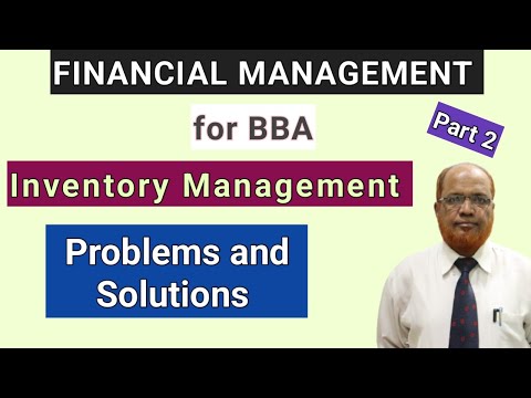 Inventory Management – Problems Solutions Financial Management BBA Part 2 Hasham ali khan