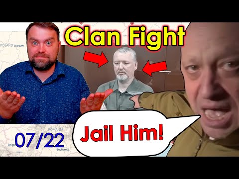 Update from Ukraine | Girkin (Strelkov) Jailed | Ruzzian Clans eat each other | Milirary map Review