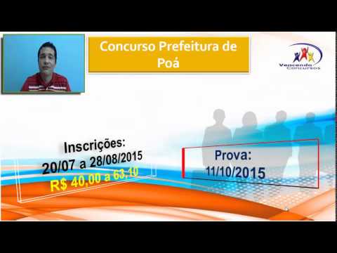 Concurso Prefeiura de Poá   Dicas de Concursos
